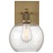 Access Lighting Port Nine Burgundy, Burgundy LED Wall Sconce, Antique Brushed Brass Finish, Seeded Glass 63145LEDDLP-ABB/SDG - alternate 5